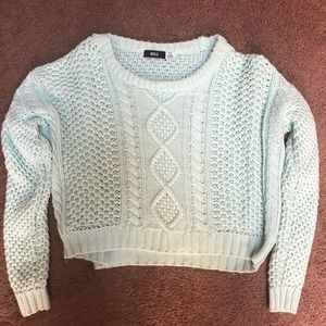 Cropped knit sweater